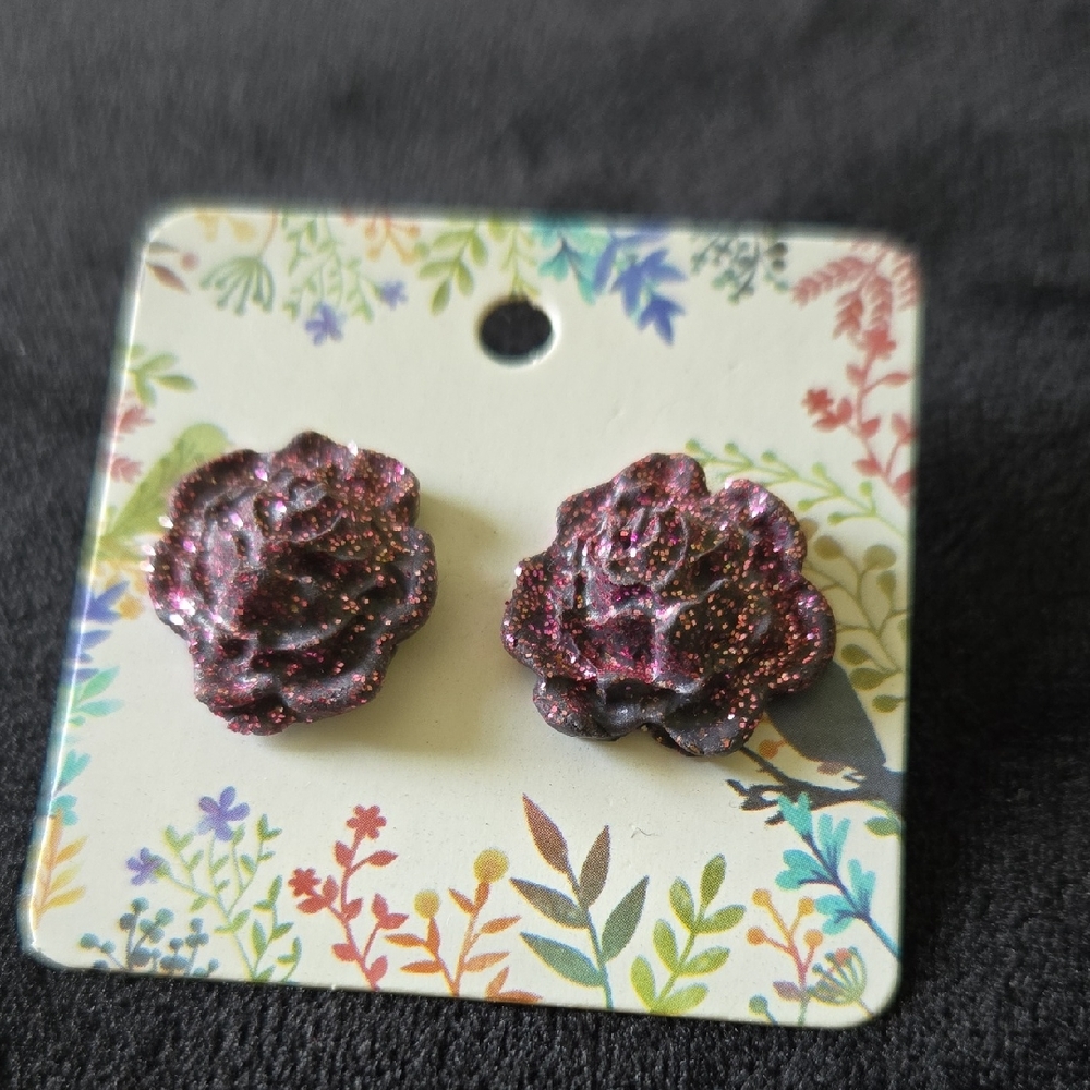 Sparkling Floral Earrings